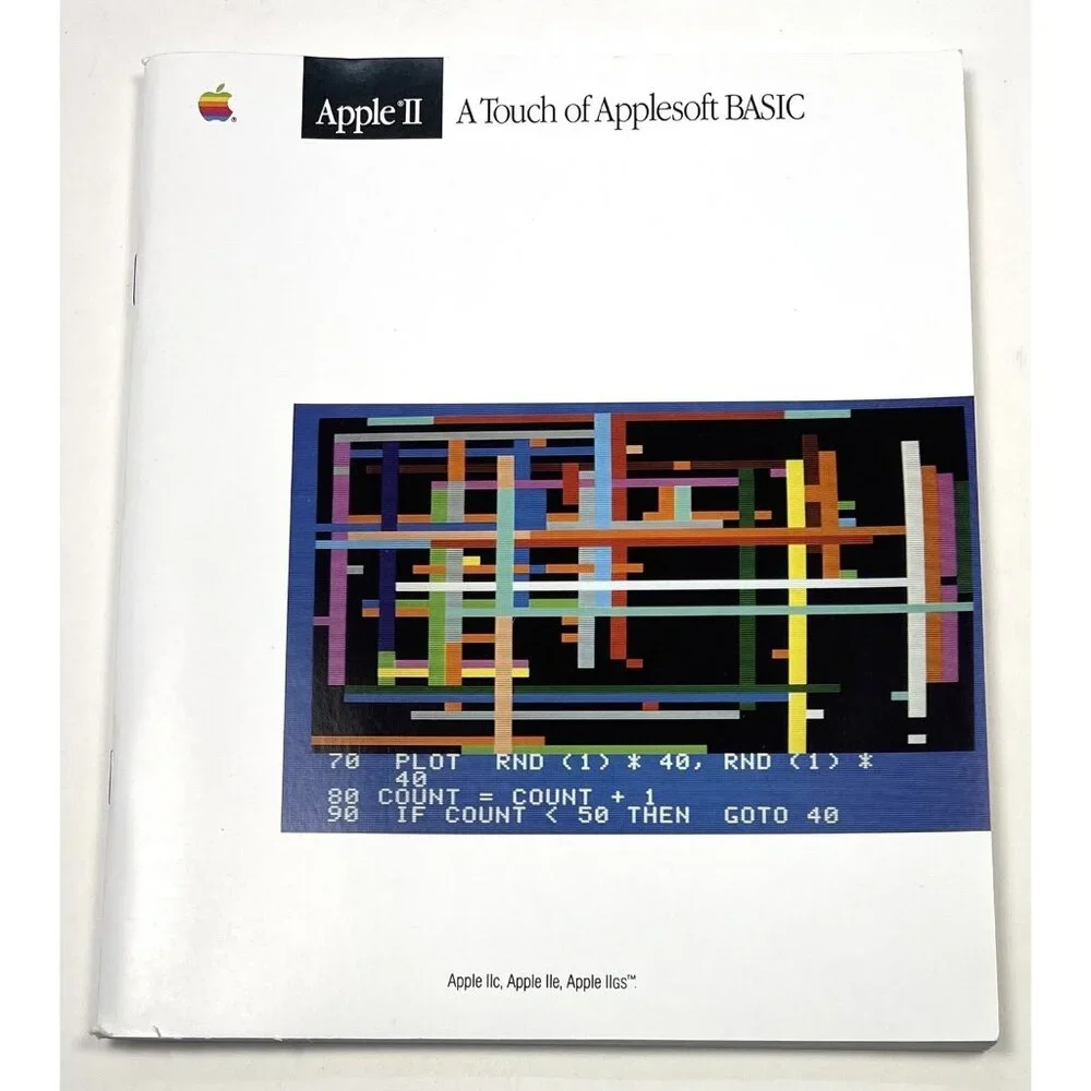 VTG 1986 Apple II A Touch of Applesoft BASIC OWNER'S MANUAL Instruction Booklet
